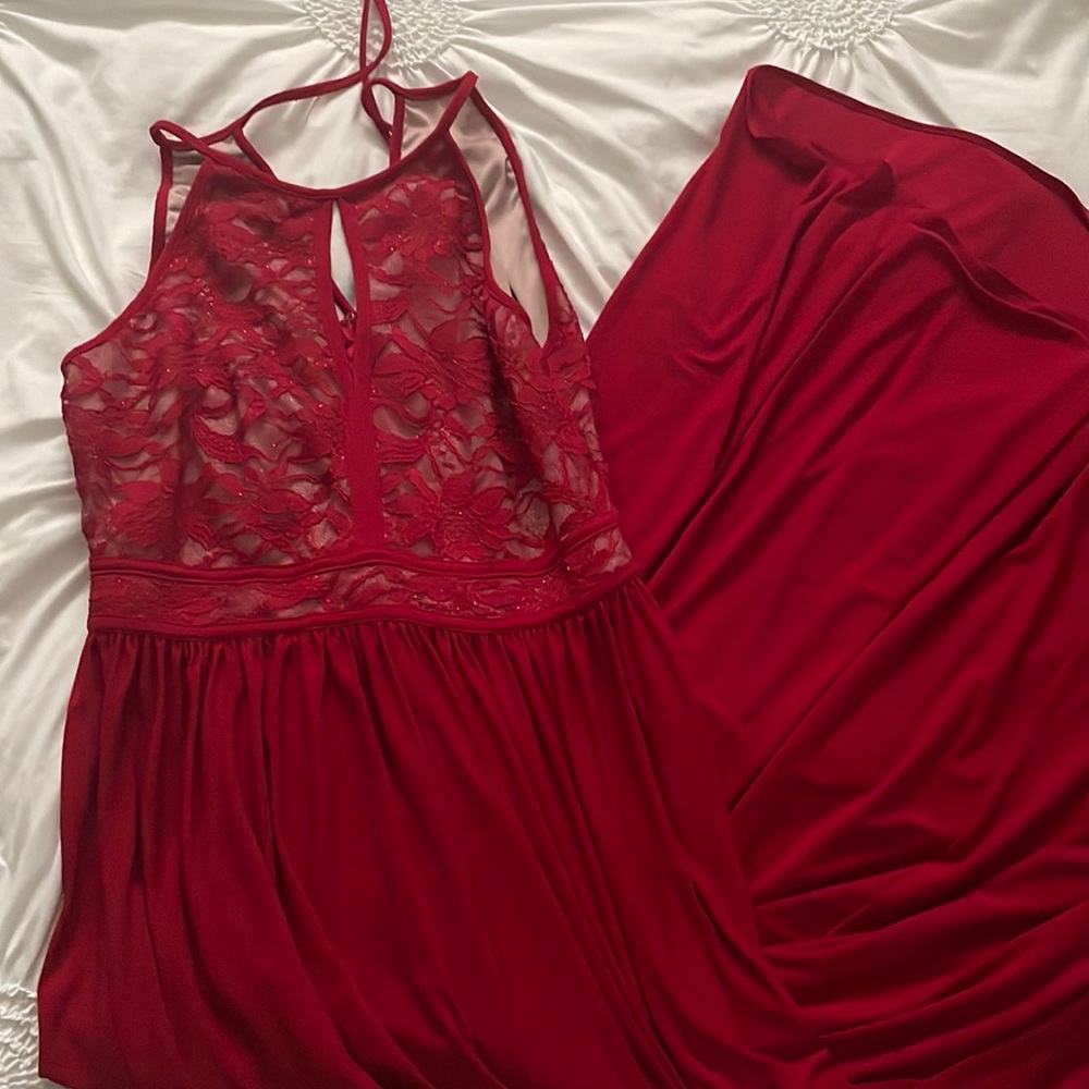 Red gown
